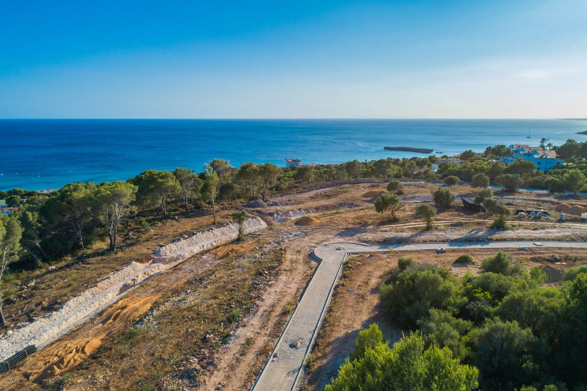 Residential area in Menorca with panoramic sea views